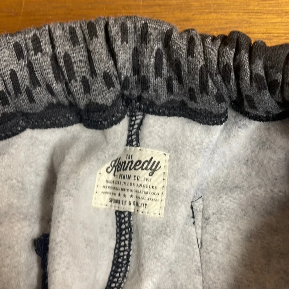 Kennedy Denim Sweatpants Black/Gray Men’s Size Small - Picture 5 of 9